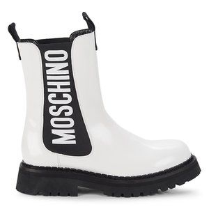 ⭐️⭐️⭐️SOLD⭐️⭐️⭐️Moschino Lug Sole Tall Leather Chelsea Boots